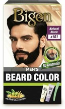 Bigen Men&#39;s Beard Color, Natural Black, B101 with Olive Oil and Taurine, 40 - £15.13 GBP