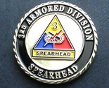 US ARMY 3rd ARMORED DIVISION PATRIOTIC SERIES CHALLENGE COIN 1.75 INCHES... - £8.58 GBP