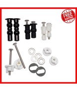 Universal Toilet Seat Replacement Kit - Metal Screws &amp; Hinges for Easy I... - $483.92 MXN
