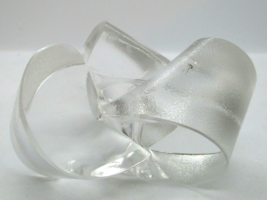 Mid-Century Modern Rosenthal Bow Candle Holder Crystal Matte Finish  - £31.29 GBP