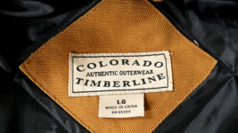 Colorado Timberline Heavy Duty Work Coat Golden Brown Chore Jacket Mens Large ** - £79.92 GBP