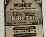 Like Father Like Son Movie Print Ad Kirk Cameron Dudley Moore Sean Astin... - $5.93
