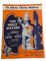 1918 I&#39;M ALWAYS CHASING RAINBOWS Sheet Music Dolly Sisters Movie Betty G... - $128.31 MXN