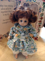 Marie Osmond Doll Just Because Greeting Card Doll Knickerbocker SIGNED - $12.86