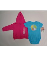 Carters Size 3 Months Pink Blue Cotton Sets Bodysuit Sweatshirt New Baby... - £30.37 GBP