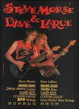 Steve Morse Ernie Ball Music Man Dave LaRue Sterling Bass guitar strings 1994 ad - £3.33 GBP