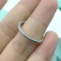 2020 Autumn Collection  925 Sterling Silver Snake Chain Pattern Ring  - £14.06 GBP
