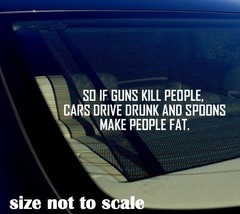 So if Guns Kill People Pencils Miss Spell Words Vinyl Decal Sticker 8&quot; 2A - £3.11 GBP
