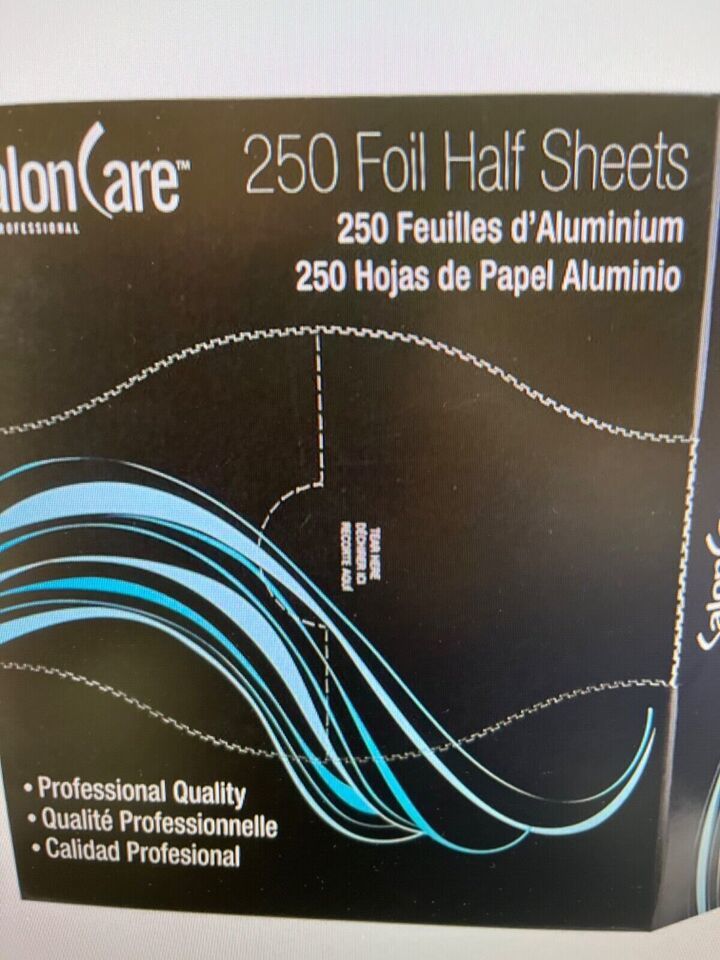 Salon Care Half Cut Foil 250 Count Sheets-4 Pack - $37.15