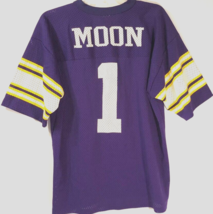 Warren Moon #1 Minnesota Vikings Vintage NFL NFC 90s Purple Jersey L 46-48 - £40.02 GBP