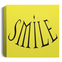 Deluxe Square Canvas 1.5in Frame &quot;Smile&quot; - £19.57 GBP+
