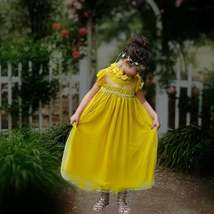 Bella Flora Dress - Mustard - £23.97 GBP