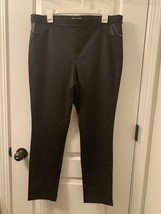 DKNY Women&#39;s Black Pull-On Jeans Ponte Pants Size XL - $31.19