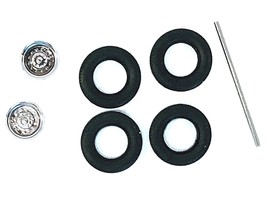 Rear Wheelset Planetary Chrome 1/87 (HO) Plastic Model by Promotex - $27.49