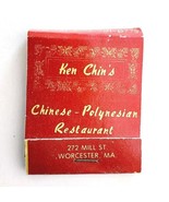 Ken Chin&#39;s Restaurant Vintage Matchbook Chinese Polynesian Mass Unstruck... - $27.15 CAD