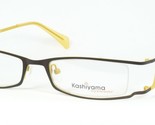 KASHIYAMA BI-109 247 MATTE BROWN /MUSTARD EYEGLASSES GLASSES 49-18-135mm... - $29.68