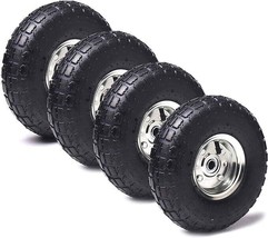 4Pcs Heavy Duty Replacement Tire and Wheel fits for Hand Trucks and Gorilla Cart - £53.69 GBP