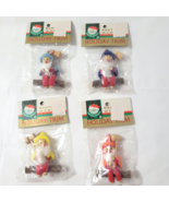 Vtg Elves Gnomes Christmas Ornaments NOS Kurt Adler Lot 4 Felt Elf Sit o... - $805.99 MXN