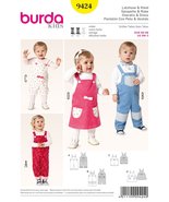Burda Baby &amp; Toddler Sewing Pattern 9424 Dresses &amp; Dungarees - £9.58 GBP