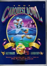 1997 Carquest Bowl Game Program West Virginia Mountaineers Georgia Tech - £97.38 GBP