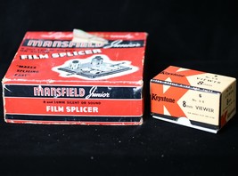 Mansfield Junior Film Splicer &amp; Keystone 8mm Viewer - $15.00