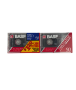 BASF Ferro Extra 90 Minute Blank Audio Cassette Tape New Sealed - $225.80 MXN