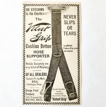 Velvet Grip Panty Hose Support 1897 Advertisement Victorian Fashion ADBN1A3 - $12.99