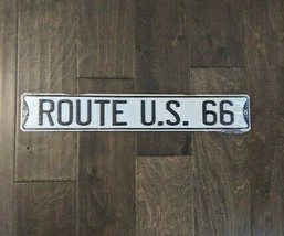 20&quot; ROUTE US 66  3d cutout retro USA STEEL plate display ad Sign - £34.81 GBP