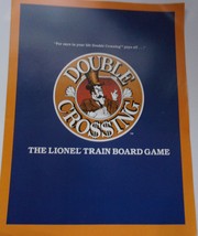 Vintage Double Crossing the Lionel Train Board Game Lionel Flyer 1988 - $1.99