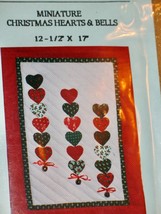 Paper Pieces MINIATURE CHRISTMAS HEARTS &amp; BELLS Precut Shapes 12.5&quot; x 17... - $9.46