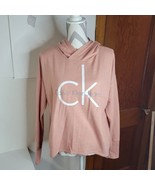 Womans Calvin Klein Pink/Salmon Lightweight Hoodie Size medium - $19.19