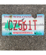 Wisconsin Expired 1998 150 Years Sesquicentennial License Plate #CZ561T - £11.41 GBP