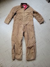 Vintage WALLS Blizzard Pruf Coveralls  2XL  Made In USA Tan Insulated - £36.98 GBP