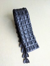 Genuine Crocodile Backstrap Piece without Crown 20.5&quot; long Navy - £17.38 GBP