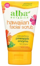 Alba Botanica Hawaiian Pineapple Enzyme Facial Scrub- 4 oz - £19.97 GBP