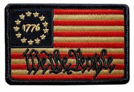 We The People Betsy Ross 1776 Flag Patch [Iron on Sew on -3.0 X 2.0 - WP9] - £7.11 GBP
