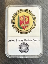 Us Marine Corps - 2nd Marine Regiment Challenge Coin With Case - £12.45 GBP