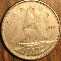 1974 Canada 10 Cents Coin - £0.96 GBP