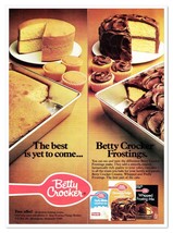 Betty Crocker Frostings Retro Baking Vintage 1976 Full-Page Magazine Ad - £7.63 GBP