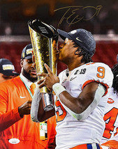 Travis Etienne Autografato 11x14 Clemson Tigers Trofeo Bacio Foto JSA SD - £52.35 GBP