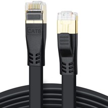 Cat 8 Ethernet Cable, 6Ft (2 Pack) High Speed 40Gbps 2000Mhz 26Awg Heavy Duty Sh - £18.00 GBP