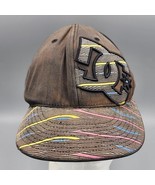 Vintage DC 210 Fitted Flexfit Hat Cap 7-1/4 - 7-5/8 Big Logo 90s Colors ... - €8,57 EUR