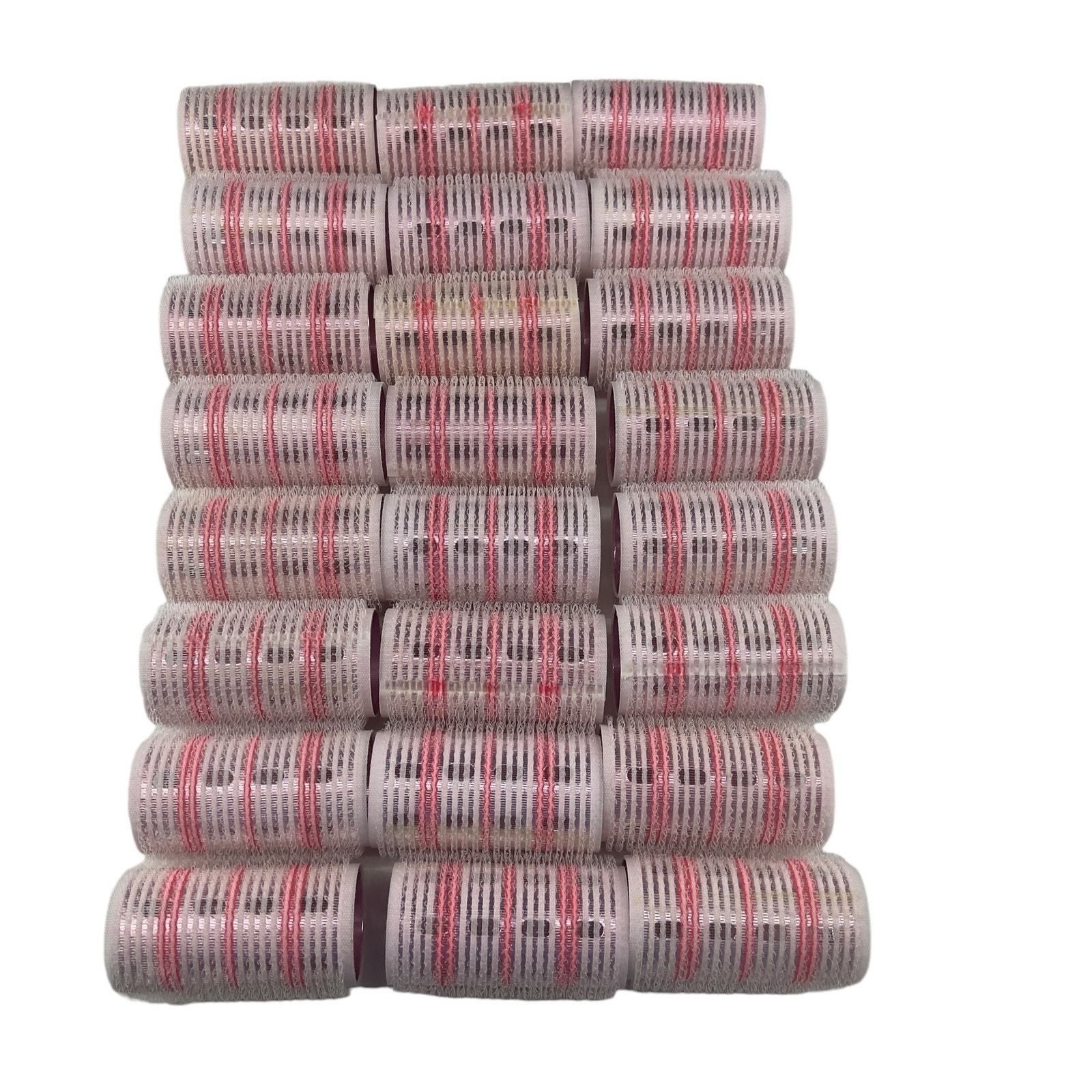 Vintage Hair Curlers Pink Self Grip Heatless Rollers Luscious Curls Lot ... - £14.10 GBP