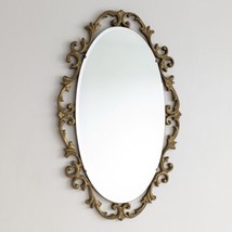 Gilt Framed Wall Mirror by Reflectwell, Ornate, Acanthus, Btitish, Oval - $83.08