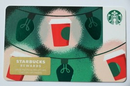 Starbucks Gift Card 2019 Christmas Lights Cup USA Paper Empty Collectible New - £3.92 GBP