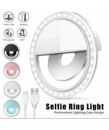 Mini Rechargeable 36 LED Camera Clip Makeup Smart Phone Selfie Ring Light - €9,15 EUR
