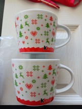 Kinder Chocolate Coffee Mugs Christmas Holiday Theme New Open Box Item - £11.67 GBP