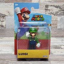 Luigi Jakks Super Mario World of Nintendo 2.5&quot; Mini Figure New 2023 - £11.15 GBP