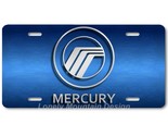 Mercury Inspired Art Gray on Blue FLAT Aluminum Novelty Auto License Tag... - £14.17 GBP