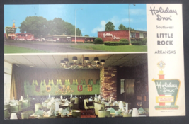 Holiday Inn Iron Gate Restaurant Southwest Little Rock AR Arkansas Postcard - £6.78 GBP